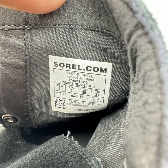 Sorel Black Farah Suede Booties Wrap Tasseled Western Ankle Slip On Boot Boho 7 - Picture 10 of 10